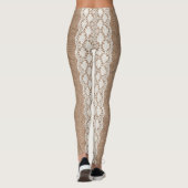 Off-White Lace: Burlap Texture Leggings (Rückseite)