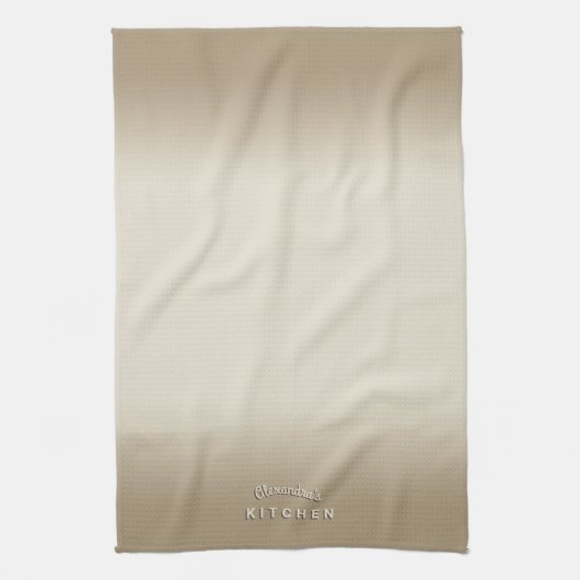 Off White Ombre Geschirrtuch (Vertikal)