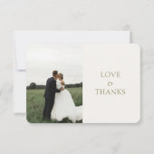 Off-White | Rose Wedding Vielen Dank Dankeskarte (Vorderseite)