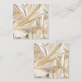 Off-White Silk Quadratische Visitenkarte (Vorne/Hinten)