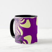 Off-White und Lila Cross Tasse (Vorderseite Links)