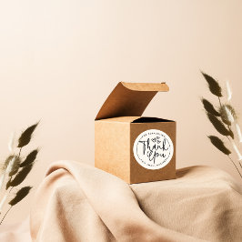 Off White Vielen Dank für Ihre Unterstützung für k Runder Aufkleber