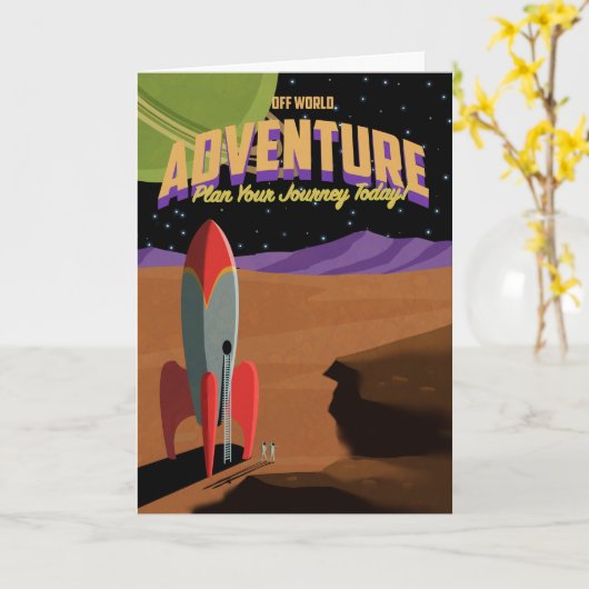 Off World Adventure Karte (Gelbe Blume)