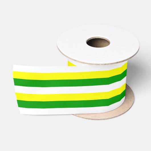 Offaly Flag Silk Ribbon Satinband (Spule)