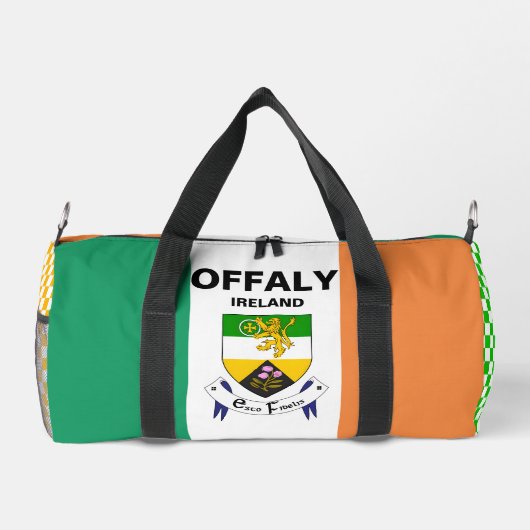 Offaly Irland - Personalisiertes Irisches Duffle Bag (Rückseite)