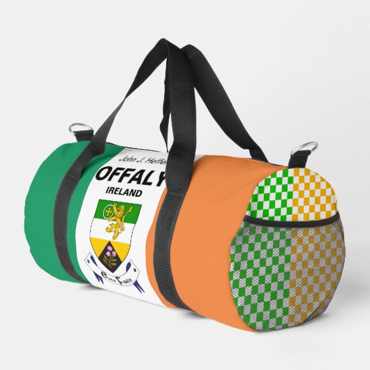 Offaly Irland - Personalisiertes Irisches Duffle Bag (Rechte Ecke)