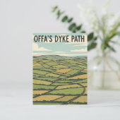 Offa's Dyke Path Wales Reise Postkarte (Stehend Vorderseite)