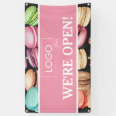 Offen für Unternehmen | Macaron French Patisserie Banner (Vertikal)