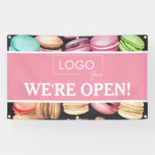 Offen für Unternehmen | Macaron French Patisserie Banner (Horizontal)
