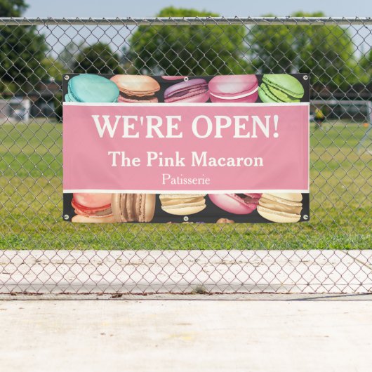 Offen für Unternehmen | Macaron French Patisserie Banner (Insitu)