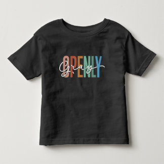Offen Graues Kinder-T-Shirt Kleinkind T-shirt