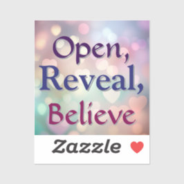 Offen, offen zeigen, glauben aufkleber