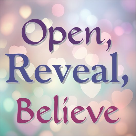 Offen, offen zeigen, glauben aufkleber (Vorderseite)