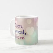 Offen, offen zeigen, glauben kaffeetasse (Vorderseite Links)