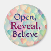 Offen, offen zeigen, glauben magnet (Vorne)