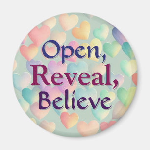Offen, offen zeigen, glauben magnet