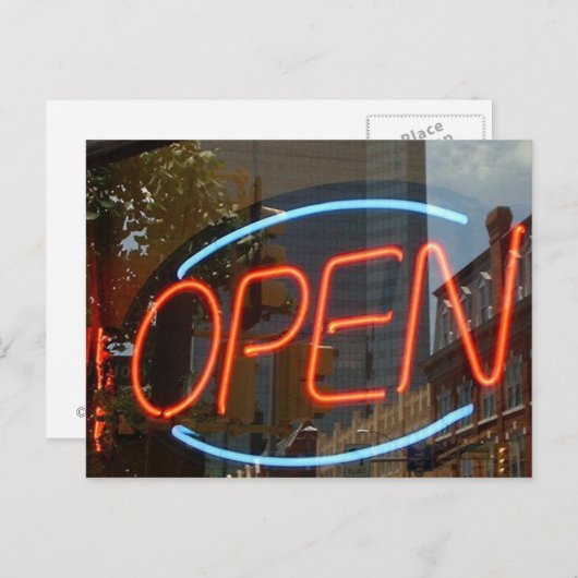 Offen Postkarte (Vorne/Hinten)