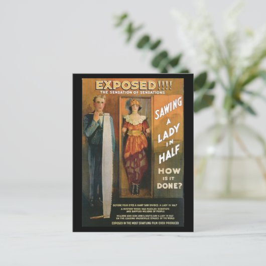 Offen!!! ~ Sensation Postkarte (Stehend Vorderseite)