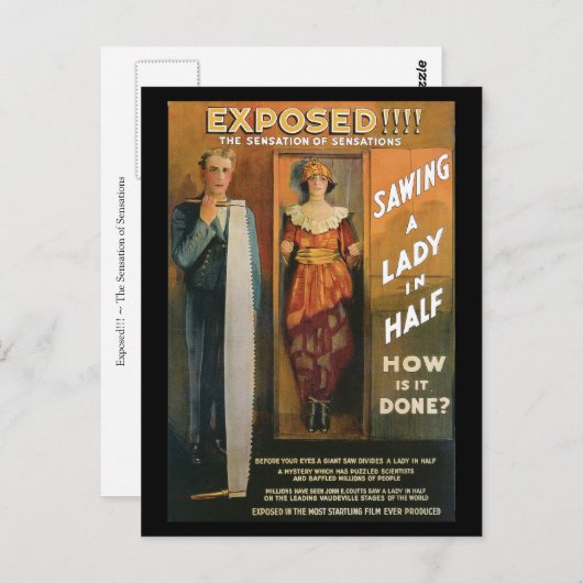 Offen!!! ~ Sensation Postkarte (Vorne/Hinten)