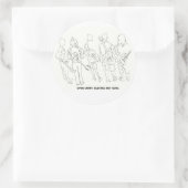 offen tragen Sie Gewehre der Gitarren nicht Runder Aufkleber (Tasche)