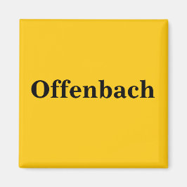 Offenbach Magnet Schild Gold Gleb