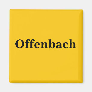 Offenbach  Magnet Schild Gold Gleb