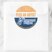 Offenbare Projektkleber Runder Aufkleber (Tasche)