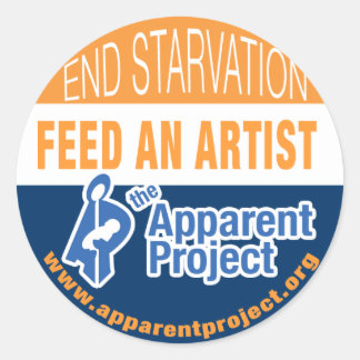 Offenbare Projektkleber Runder Aufkleber