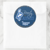 Offenbare Projektkleber Runder Aufkleber (Tasche)