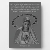 Offenbarung 12 Fest der Ermahnung von Maria Fotoplatte (Vorderseite)