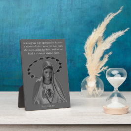 Offenbarung 12 Fest der Ermahnung von Maria Fotoplatte