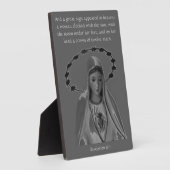 Offenbarung 12 Fest der Ermahnung von Maria Fotoplatte (Seite)