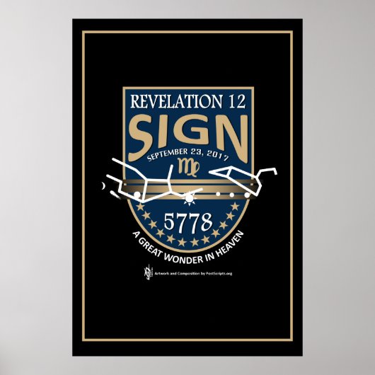 Offenbarung 12 Unterschriftenposter Poster (Vorne)