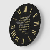 Offenbarung 17:14 KJV Bibel Verse II Roman Numeral Große Wanduhr (Winkel)