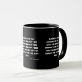 Offenbarung 1:3 KJV Bibelschrift Zwei-Tonen Tasse (VorderseiteRechts)