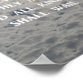 Offenbarung 1:7 Siehe, Er kommt mit Wolken Poster (Ecke)