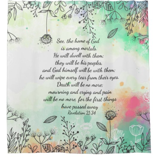 Offenbarung 21:34 duschvorhang (Vorderseite)