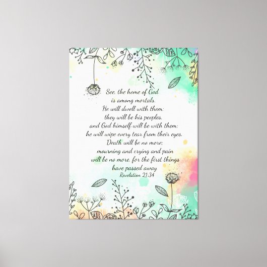 Offenbarung 21:34 leinwanddruck (Vorderseite)