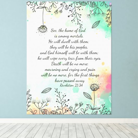 Offenbarung 21:34 leinwanddruck (Insitu (Holzboden))