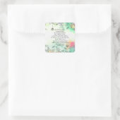 Offenbarung 21:34 quadratischer aufkleber (Tasche)