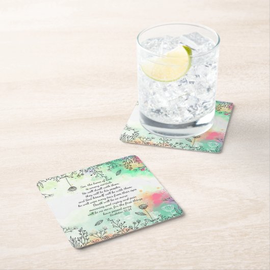 Offenbarung 21:34 rechteckiger pappuntersetzer (Vor Ort)