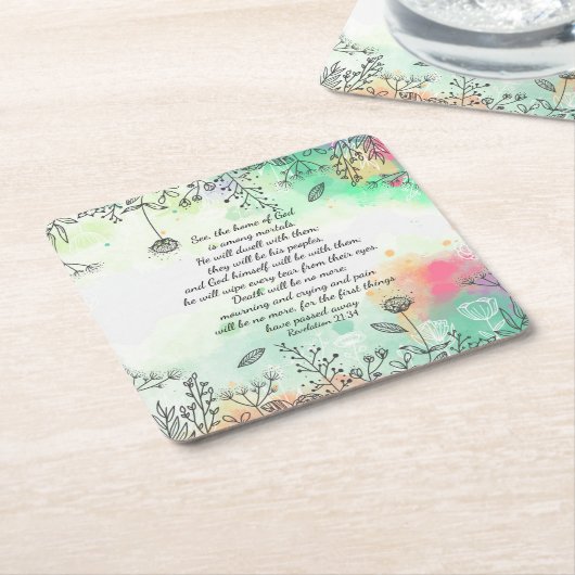 Offenbarung 21:34 rechteckiger pappuntersetzer (angewinkelt)