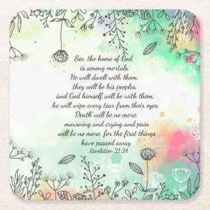 Offenbarung 21:34 rechteckiger pappuntersetzer