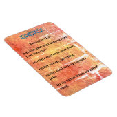 Offenbarung 21:4 Bronze Red Texture No Tars Magnet (Rechte Seite)