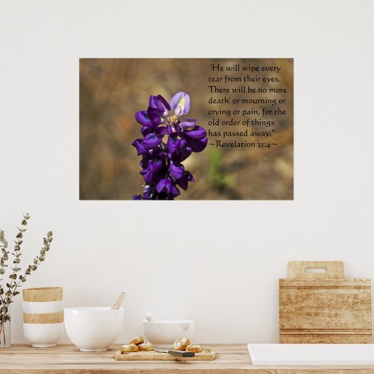 Offenbarung 21:4 poster (Küche)