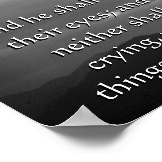 Offenbarung 21:4 poster (Ecke)