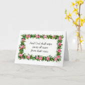 Offenbarung 21:4 Sympathiekarte Karte (Gelbe Blume)