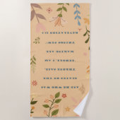 Offenbarung 21:5, Aprikose, Christlich Strandtuch (Vorderseite)