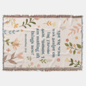 Offenbarung 21:5, Light Pech Floral Christlich Decke (Vorderseite)