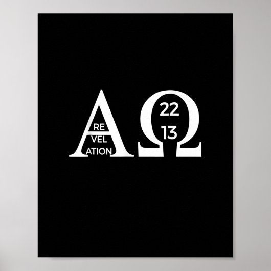 Offenbarung 2213 Alpha Omega T - Shirt Bible Chris Poster (Vorne)